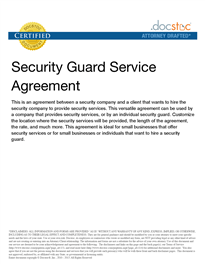 Security Guard Services Agreement Security Guards Companies Security Guard Services Agreement Security Guards Companies