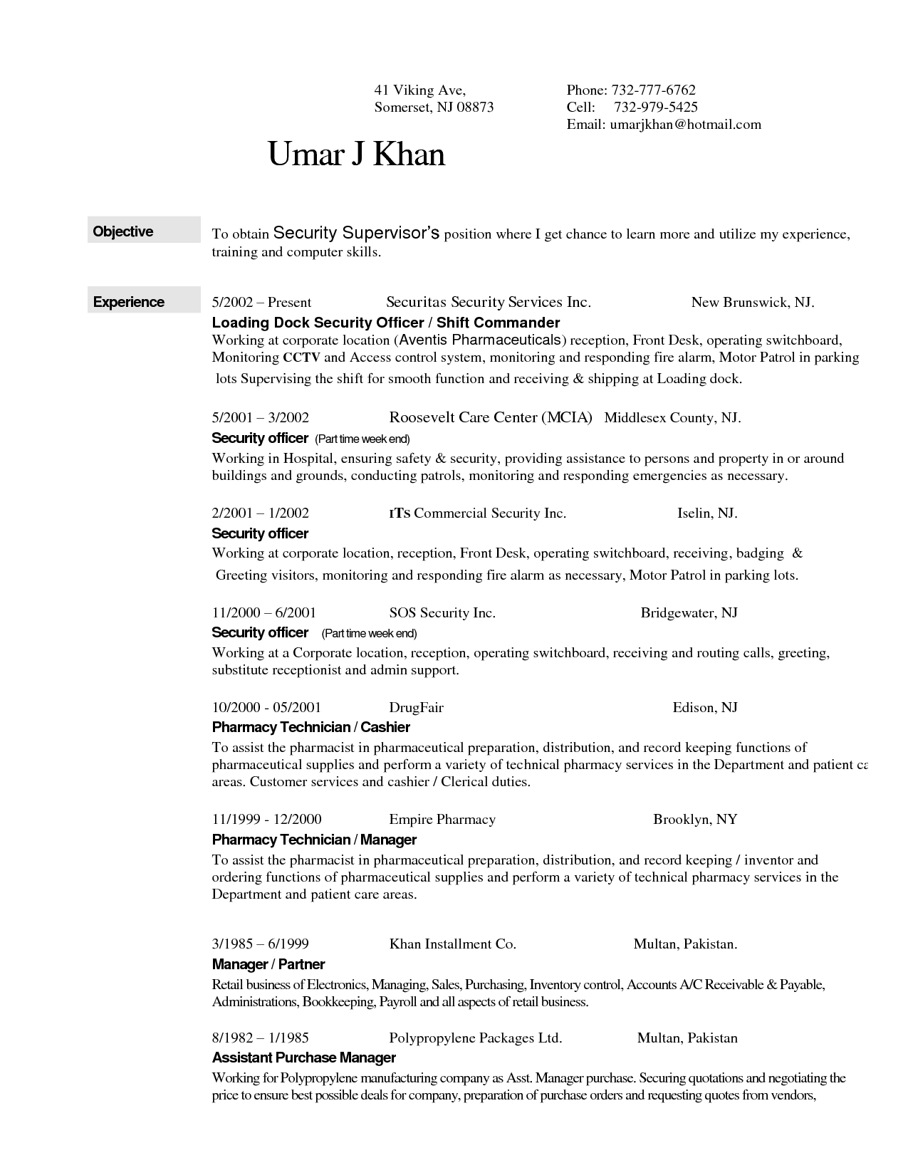 Latest corporate resume format