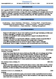event planner resume objective