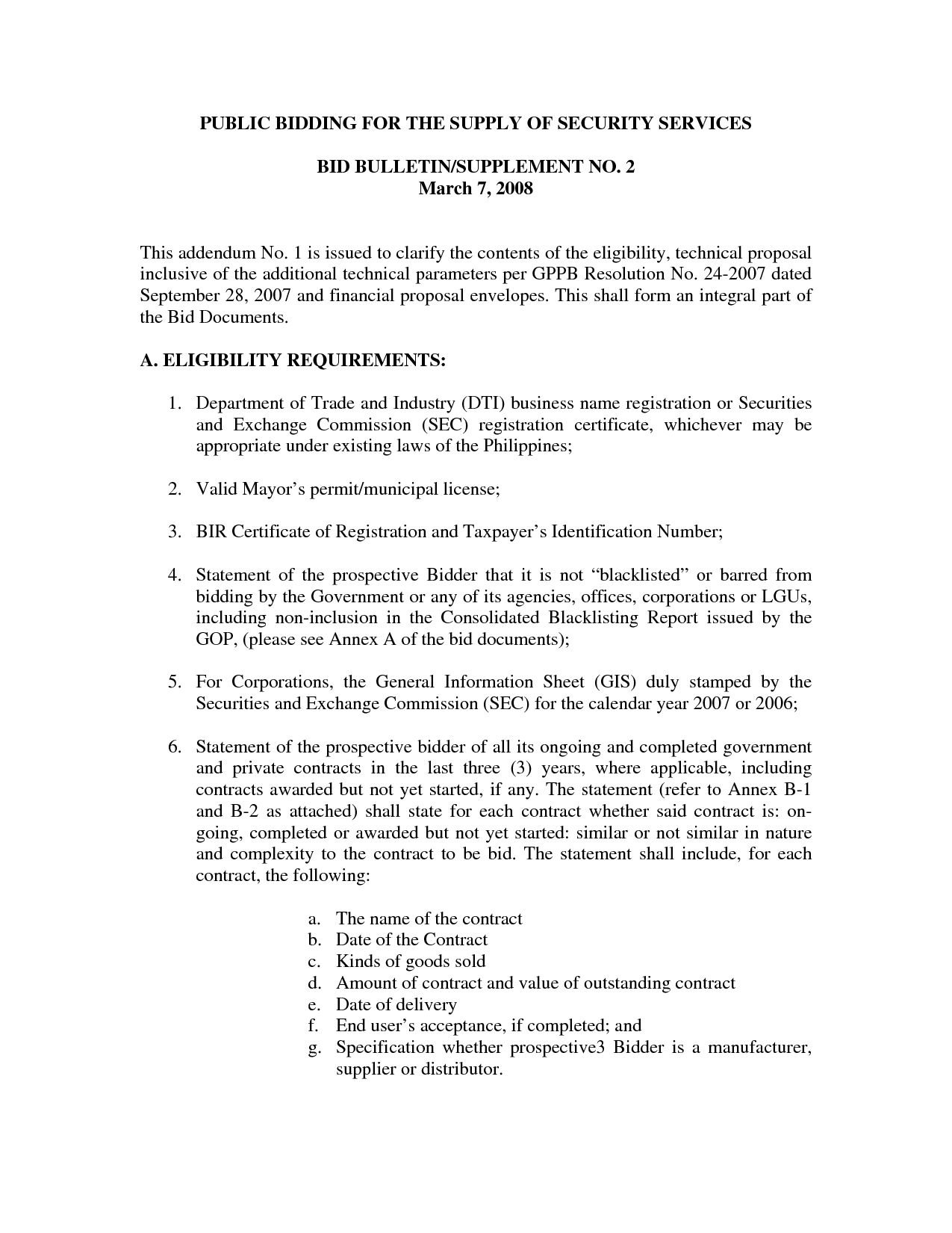 Security Proposal Letter Sample