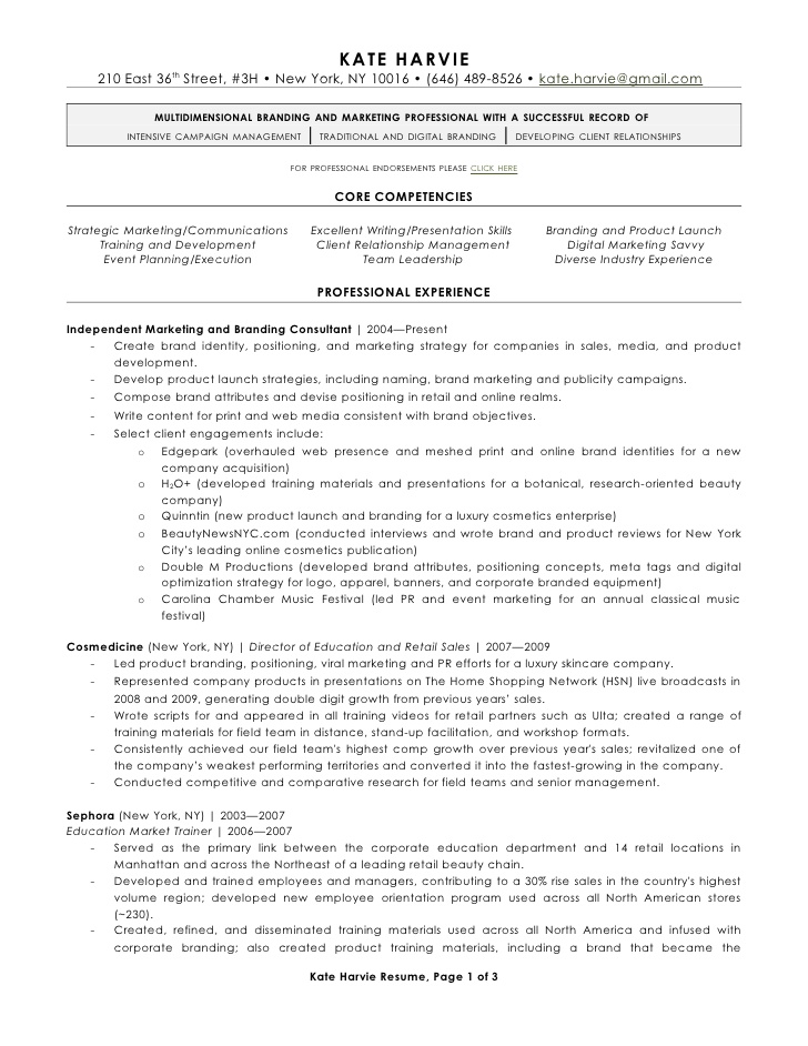 concierge objectives for a resume