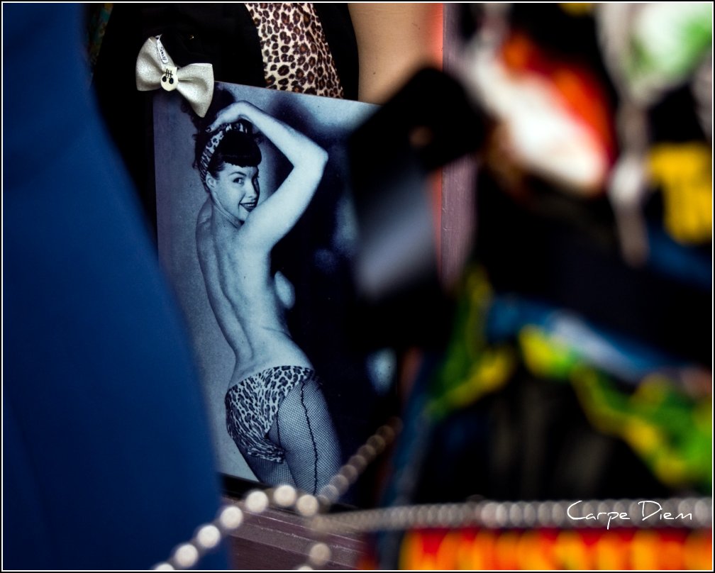 East Village Pin-Up (Bettie Page) by Tony Fischer Photography / CC BY 2.0 East Village Pin-Up (Bettie Page)