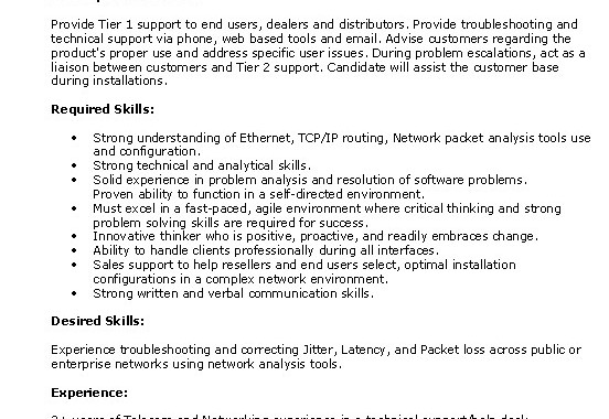 It Support It Support Engineer Job Description