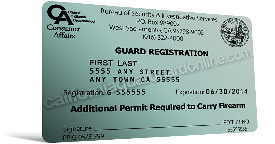 California Security Guard Card Training - Security Guards Companies