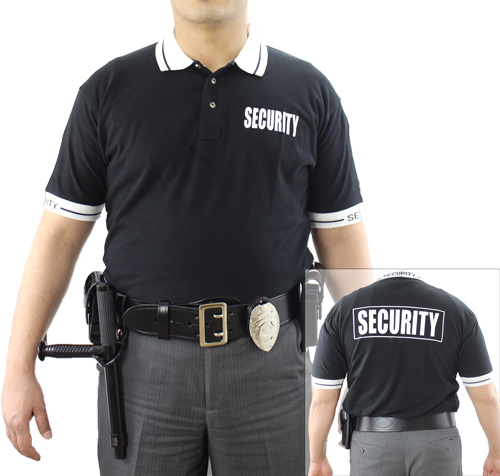 Polycotton Security Polo Shirt - Black Uniforms & Accessories ...