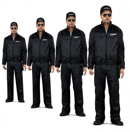 security guard uniforms lot