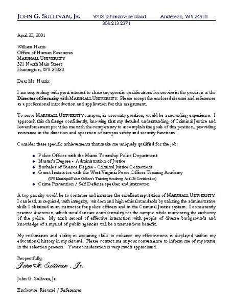 Security Position Cover Letter Example :: Cover Letter Help – All ...