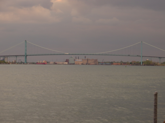 Ambassador Bridge Between Detroit, Michigan and Windsor, Ontario