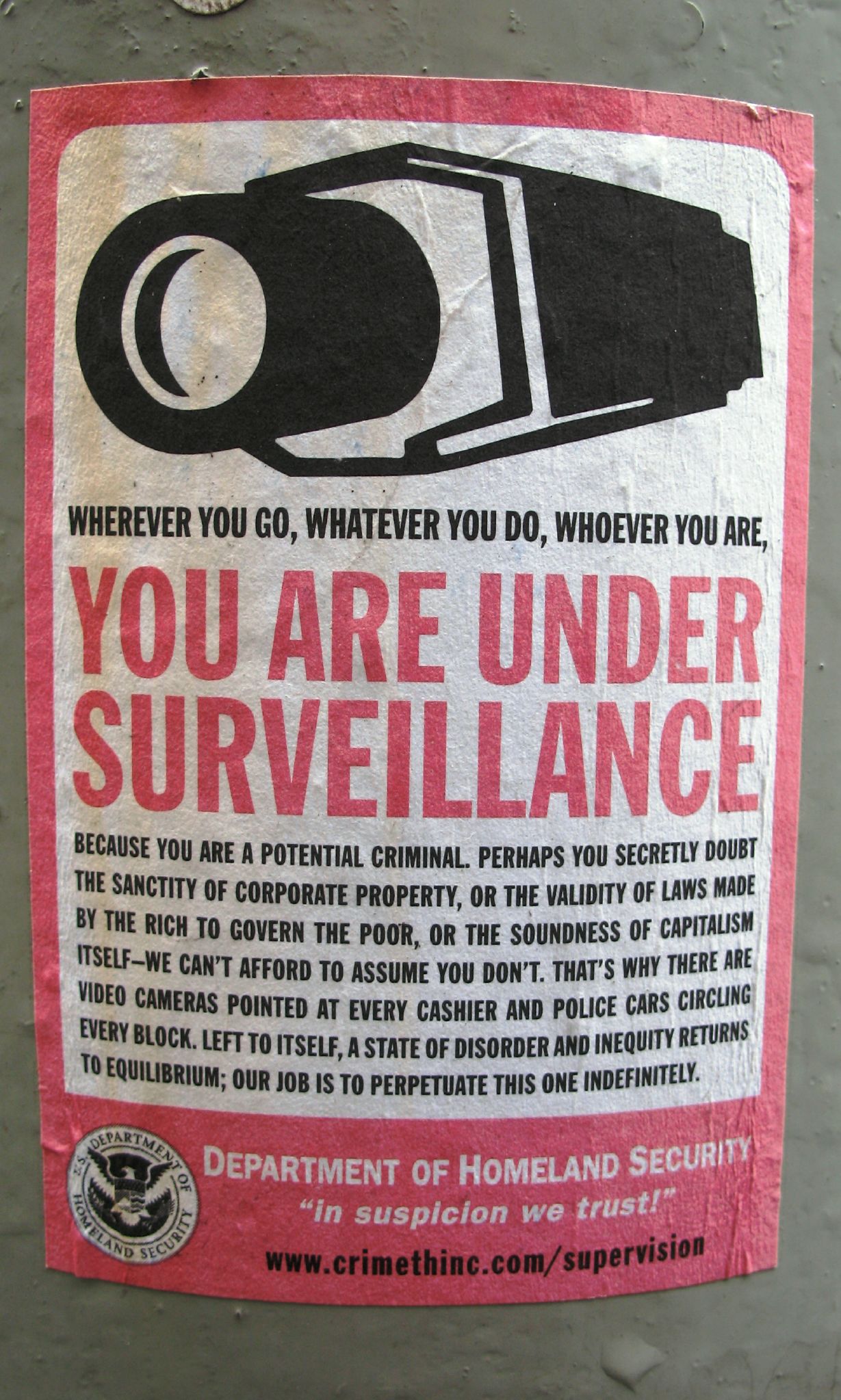 You are under surveillance
