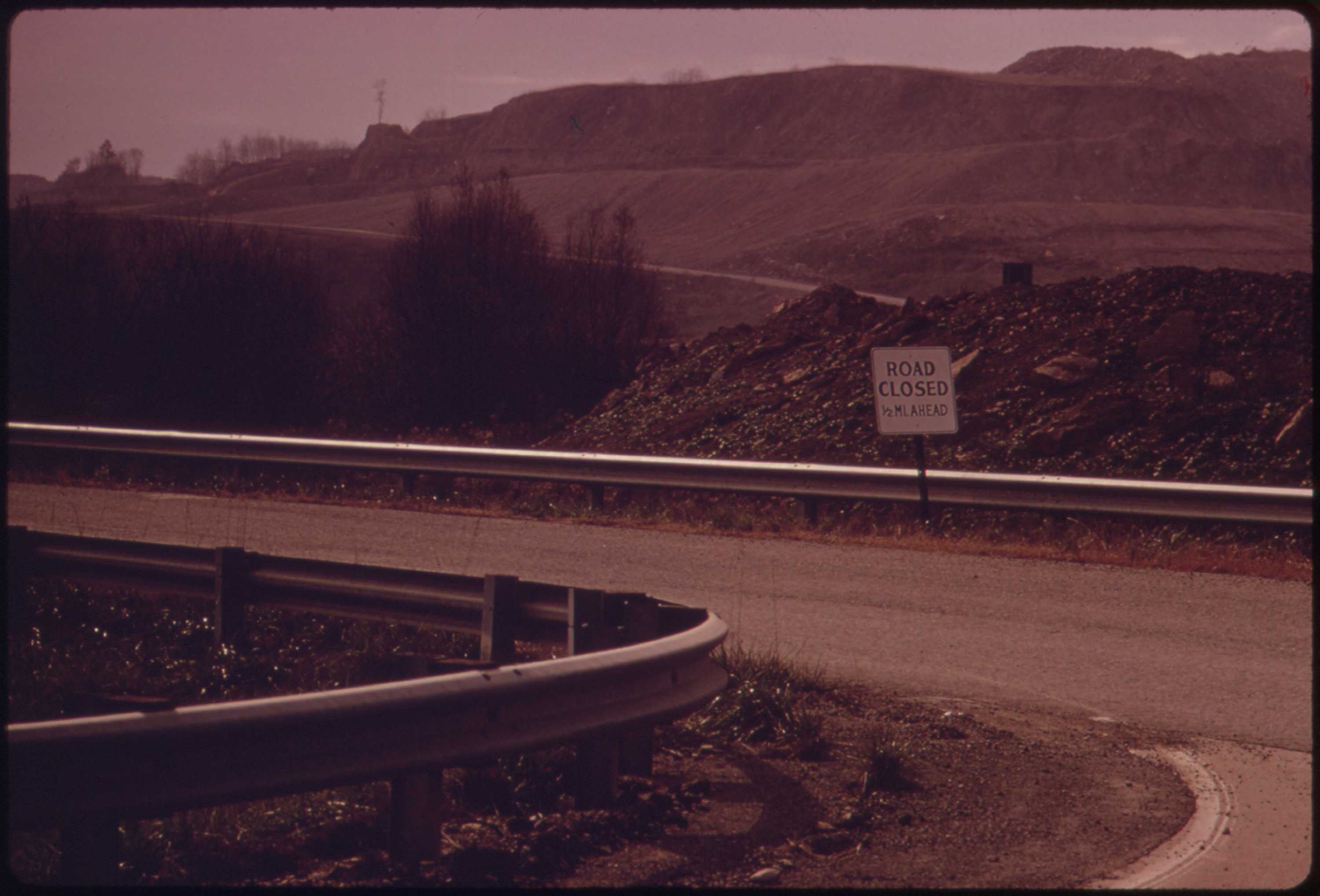 This Road, Route 100 in Southeastern Ohio, Was Paid for by Taxpayers and Taken over by the Hanna Coal Company...10/1973