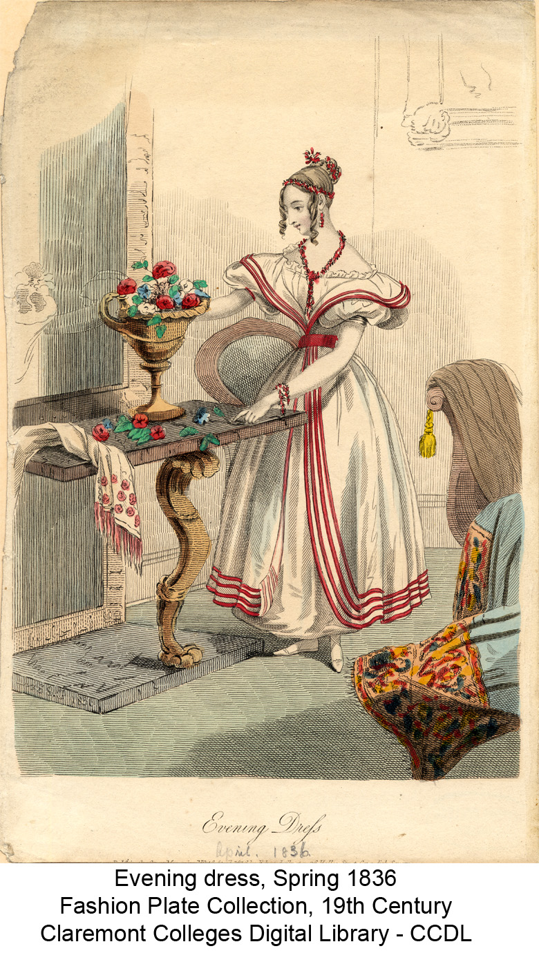 Evening dress, Spring 1836
