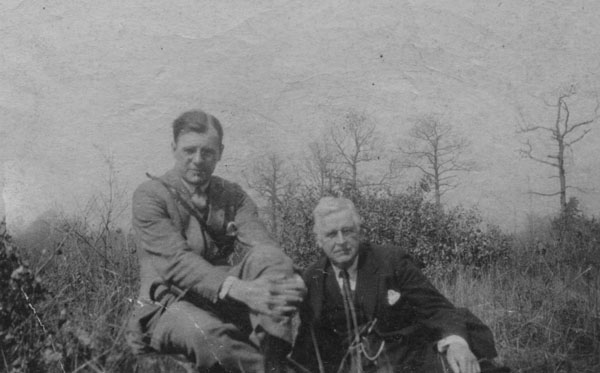 Graham Wallas (right), K.B. Smellie (left), 1925