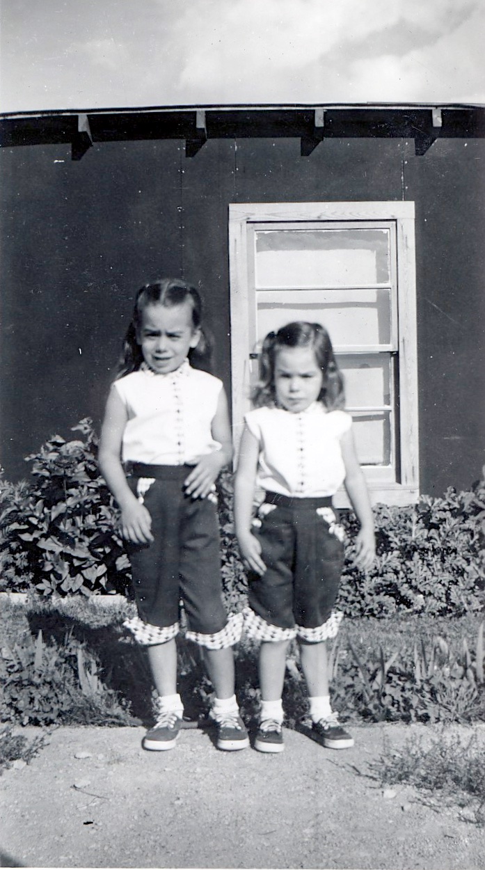 Patrice and Aleda, in Utah - summer 1955