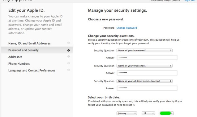 Apple Security Questions - Security Guards Companies
