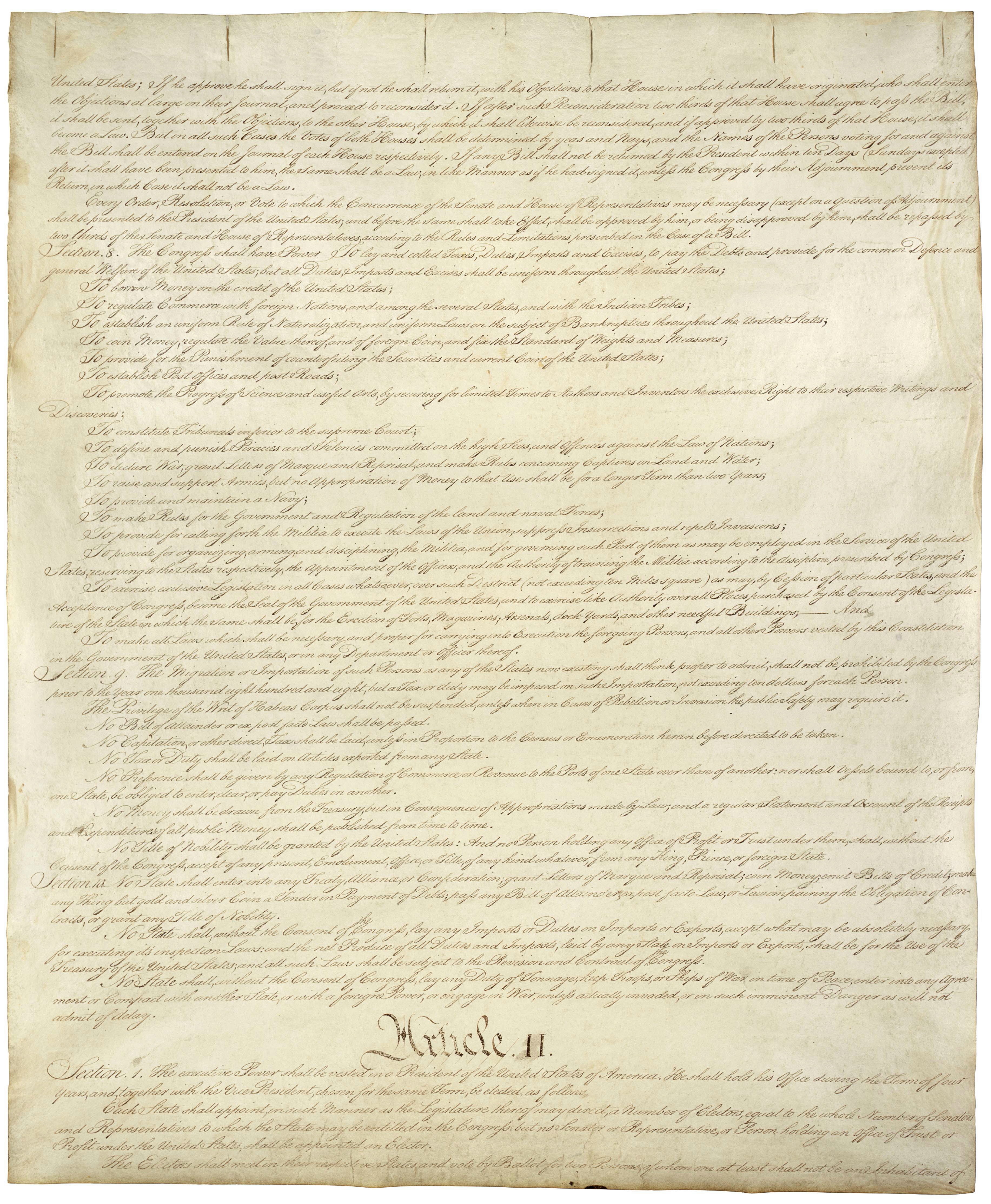 U.S. Constitution — No. 2