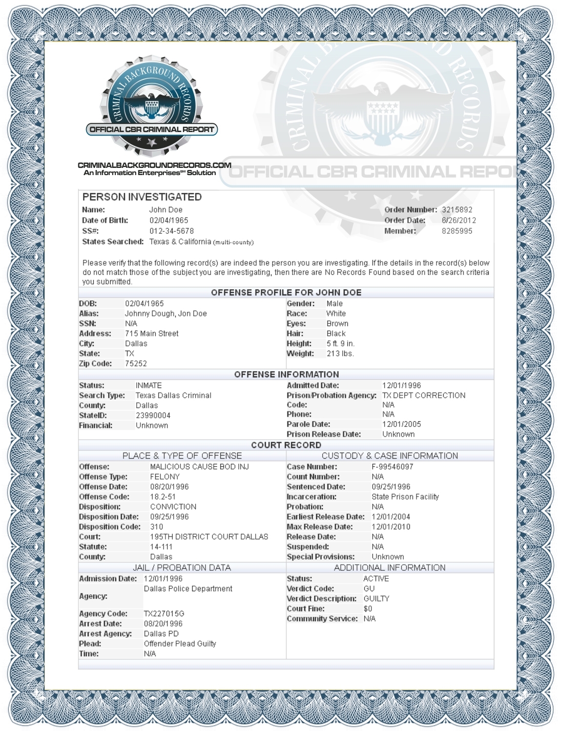 Criminal Records Security Guards Companies