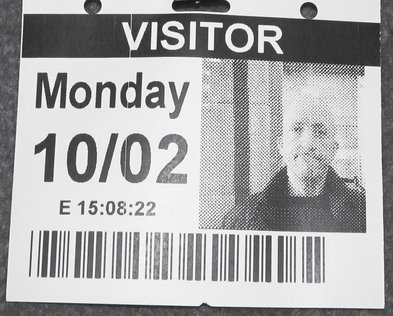 London February 10 2014 040 Visitor Pass Parliament