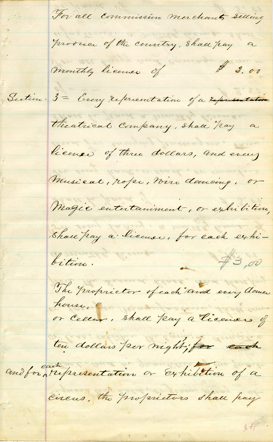 Ordinance relating to regulation and collection of licenses, 1872 (laarc-10 37 58~12) by Fæ / CC BY 2.0 Ordinance relating to regulation and collection of licenses, 1872 (laarc-10 37 58~12)