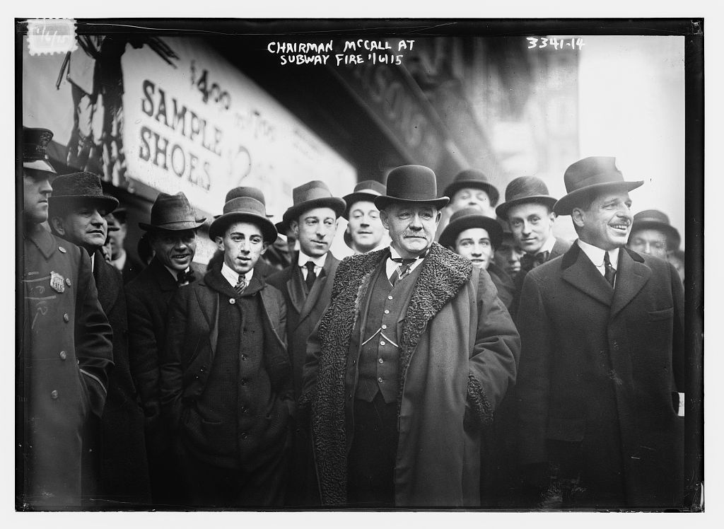 Chairman McCall at subway fire, 1/6/15  (LOC)