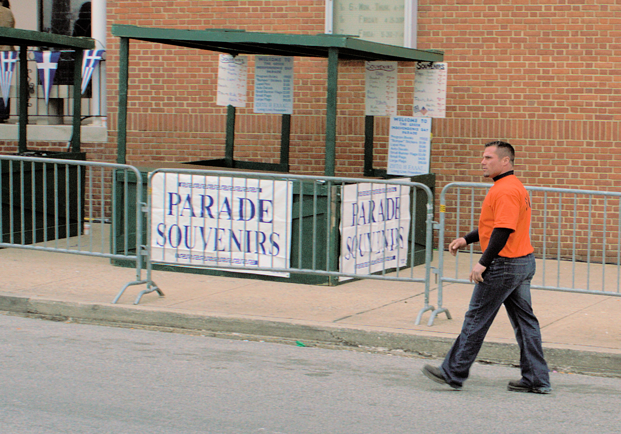 Greek Independence Day Parade Security Hunk