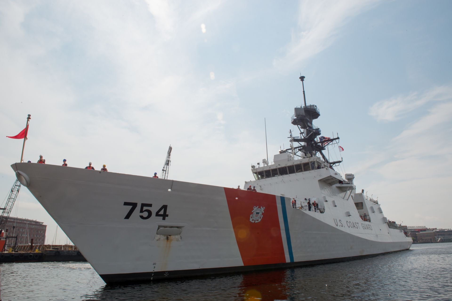 Coast Guard Cutter James arrives in Baltimore