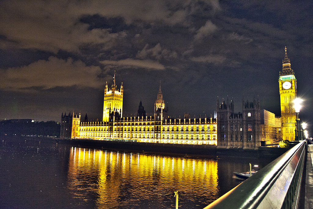 Westminster and Big Ben in Gold